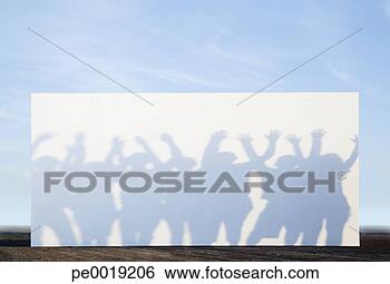 Stock Photo - silhouette shadows 
of people on a 
billboard. fotosearch 
- search stock 
photos, pictures, 
images, and photo 
clipart