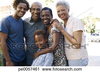 Stock Photography - group of five 
people in front 
of house. fotosearch 
- search stock 
photos, pictures, 
images, and photo 
clipart