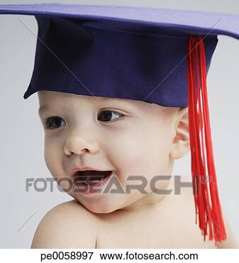 Picture - baby wearing graduation 
cap. fotosearch 
- search stock 
photos, pictures, 
images, and photo 
clipart