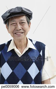 Stock Photo - man wearing hat 
smiling. fotosearch 
- search stock 
photos, pictures, 
images, and photo 
clipart