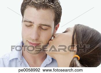Stock Photo - woman kissing 
man. fotosearch 
- search stock 
photos, pictures, 
images, and photo 
clipart