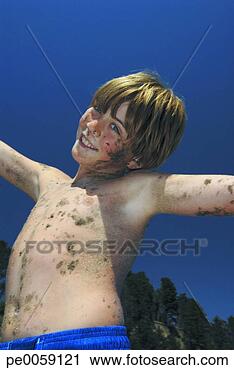 Stock Photography - boy outdoors with 
dirt on him. fotosearch 
- search stock 
photos, pictures, 
images, and photo 
clipart