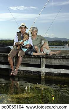 Banco de Imagem - par,  pesca,  
jovem,  menino, 
 doca. fotosearch 
- busca de fotos, 
imagens e clipart
