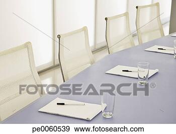 Stock Photograph - four empty chairs 
in a boardroom. 
fotosearch - search 
stock photos, 
pictures, images, 
and photo clipart