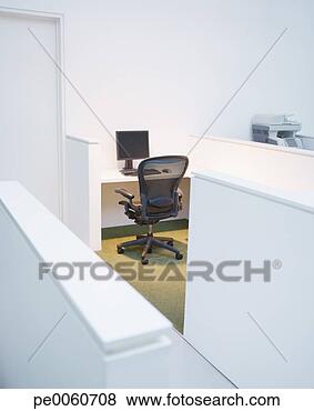 Stock Photo - empty office cubicle. 
fotosearch - search 
stock photos, 
pictures, images, 
and photo clipart