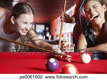 Stock Photo - three women playing 
pool and laughing. 
fotosearch - search 
stock photos, 
pictures, images, 
and photo clipart