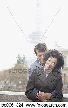 Stock Photo - couple embracing 
outdoors smiling. 
fotosearch - search 
stock photos, 
pictures, images, 
and photo clipart