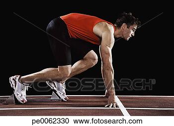 Arquivo de Fotografias - corredor,  raça, 
 pista,  seu, 
 marca. fotosearch 
- busca de fotos, 
imagens e clipart