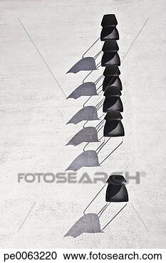 Stock Photography - single chair separated 
from line of office 
chairs. fotosearch 
- search stock 
photos, pictures, 
images, and photo 
clipart