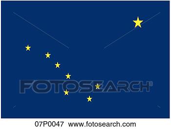Clip Art - alaska flag. fotosearch 
- search clipart, 
illustration, 
drawings and vector 
eps graphics images