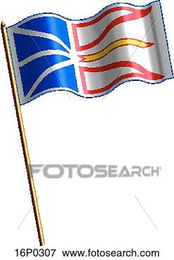 Clip Art - newfoundland flag, 
waving. fotosearch 
- search clipart, 
illustration, 
drawings and vector 
eps graphics images