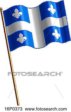 Clipart - quebec flag, waving. 
fotosearch - search 
clipart, illustration, 
drawings and vector 
eps graphics images