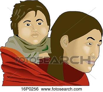 Clip Art - woman & child. 
fotosearch - search 
clipart, illustration, 
drawings and vector 
eps graphics images