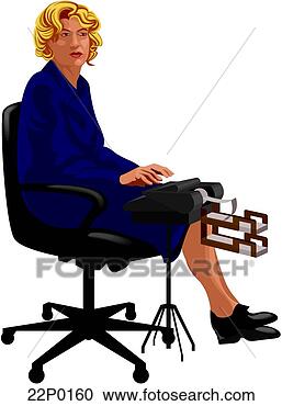 Clipart - stenographer. 
fotosearch - search 
clipart, illustration, 
drawings and vector 
eps graphics images