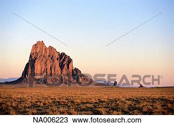 Stock Photo - shiprock at dawn. 
fotosearch - search 
stock photos, 
pictures, images, 
and photo clipart