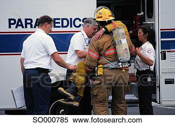 Stock Image - paramedics and 
firefighters. 
fotosearch - search 
stock photos, 
pictures, images, 
and photo clipart