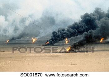 Stock Photography - oil well fires 
in kuwait. fotosearch 
- search stock 
photos, pictures, 
images, and photo 
clipart