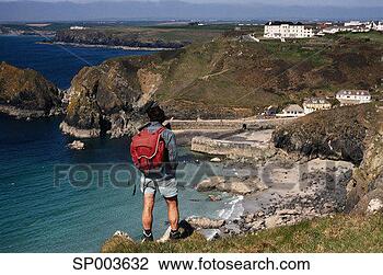 Stock Photo - backpacking at 
mullion cove. 
fotosearch - search 
stock photos, 
pictures, images, 
and photo clipart