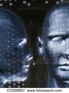 Picture - diagrams on models 
of human heads. 
fotosearch - search 
stock photos, 
pictures, images, 
and photo clipart