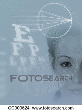 Stock Photo - woman superimposed 
on an eye chart. 
fotosearch - search 
stock photos, 
pictures, images, 
and photo clipart