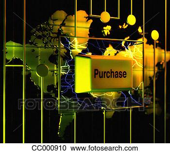 Stock Photography - world map with 
lightning and 
a purchase button. 
fotosearch - search 
stock photos, 
pictures, images, 
and photo clipart