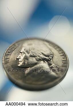 Stock Photo - close-up of a 
nickel. fotosearch 
- search stock 
photos, pictures, 
images, and photo 
clipart