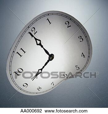 Stock Photo - distorted clock. 
fotosearch - search 
stock photos, 
pictures, images, 
and photo clipart