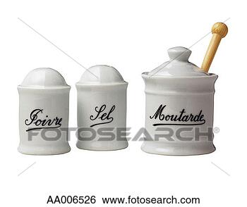 Stock Photo - salt and pepper 
shakers and pot 
of mustard. fotosearch 
- search stock 
photos, pictures, 
images, and photo 
clipart