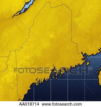 Stock Photo - map of maine. 
fotosearch - search 
stock photos, 
pictures, images, 
and photo clipart