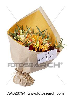 Stock Photo - bouquet of flowers 
with a card. fotosearch 
- search stock 
photos, pictures, 
images, and photo 
clipart