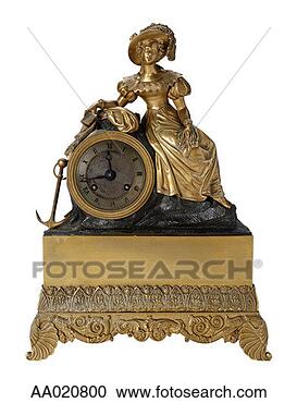 Stock Photography - nautical clock 
with woman and 
anchor. fotosearch 
- search stock 
photos, pictures, 
images, and photo 
clipart