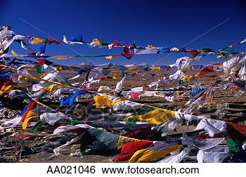 Stock Photo - prayer flags, 
tibet. fotosearch 
- search stock 
photos, pictures, 
images, and photo 
clipart