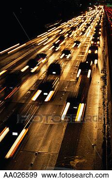 Stock Photograph - heavy traffic 
on the freeway, 
los angeles. fotosearch 
- search stock 
photos, pictures, 
images, and photo 
clipart