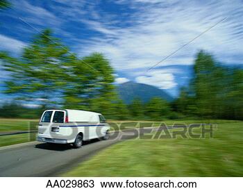 Stock Photo - delivery van on 
the move. fotosearch 
- search stock 
photos, pictures, 
images, and photo 
clipart