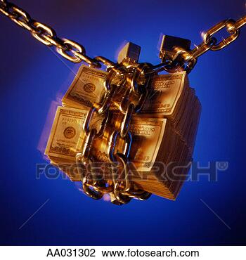 Stock Photo - money, chained 
and locked. fotosearch 
- search stock 
photos, pictures, 
images, and photo 
clipart