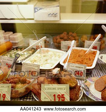 Stock Photo - food in a delicatessen. 
fotosearch - search 
stock photos, 
pictures, images, 
and photo clipart
