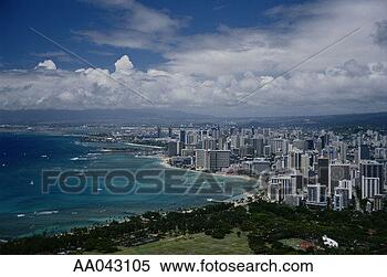 Stock Image - cityscape, honolulu. 
fotosearch - search 
stock photos, 
pictures, images, 
and photo clipart