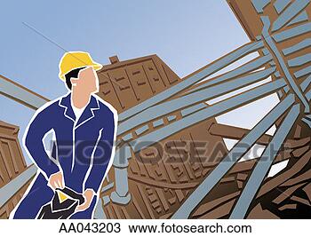 Stock Photo - construction worker. 
fotosearch - search 
stock photos, 
pictures, images, 
and photo clipart
