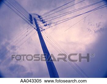 Stock Image - electricity pylon. 
fotosearch - search 
stock photos, 
pictures, images, 
and photo clipart
