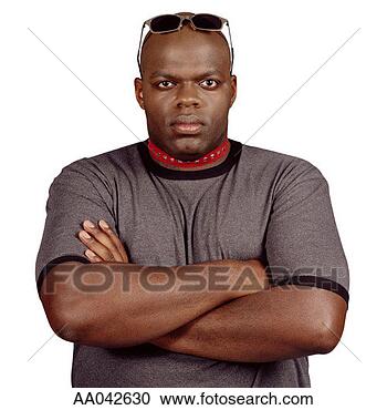 Stock Photography - man wearing dog 
collar and crossing 
arms. fotosearch 
- search stock 
photos, pictures, 
images, and photo 
clipart