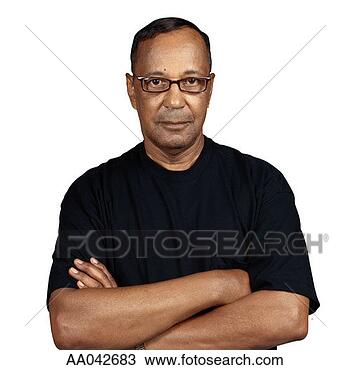 Stock Photo - portrait of elderly 
man with arms 
crossed. fotosearch 
- search stock 
photos, pictures, 
images, and photo 
clipart