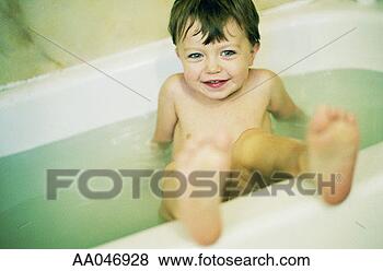 Stock Photo - boy (2-4) taking 
a bath, portrait. 
fotosearch - search 
stock photos, 
pictures, images, 
and photo clipart