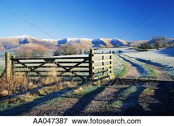 Picture - open gate on country 
road. fotosearch 
- search stock 
photos, pictures, 
images, and photo 
clipart
