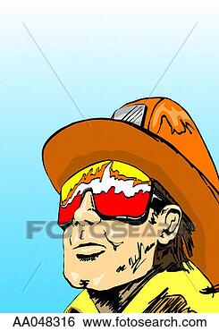 Stock Photo - portrait of firefighter. 
fotosearch - search 
stock photos, 
pictures, images, 
and photo clipart