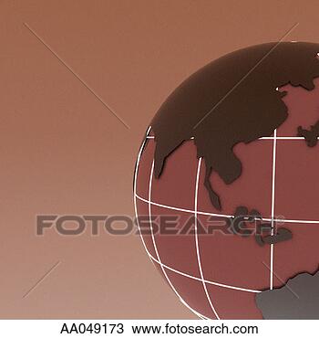 Stock Photo - globe with focus 
on south east 
asia. fotosearch 
- search stock 
photos, pictures, 
images, and photo 
clipart