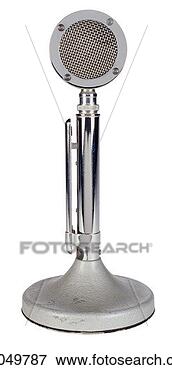 Picture - old fashiones 
microphone. fotosearch 
- search stock 
photos, pictures, 
images, and photo 
clipart