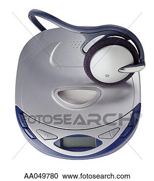 Stock Photography - portable cd player 
with headphones. 
fotosearch - search 
stock photos, 
pictures, images, 
and photo clipart