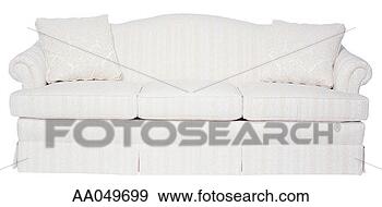 Stock Photograph - white striped 
sofa. fotosearch 
- search stock 
photos, pictures, 
images, and photo 
clipart