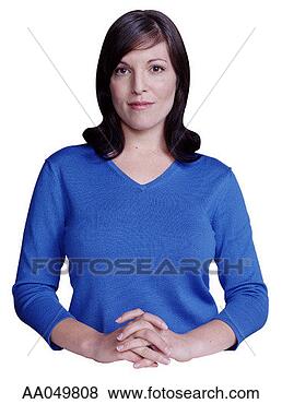 Stock Photo - young woman clasping 
hands. fotosearch 
- search stock 
photos, pictures, 
images, and photo 
clipart