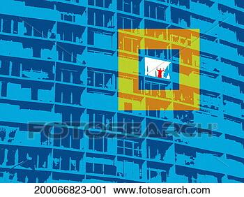 Stock Photography - yellow box surrounding 
man at office 
window. fotosearch 
- search stock 
photos, pictures, 
images, and photo 
clipart